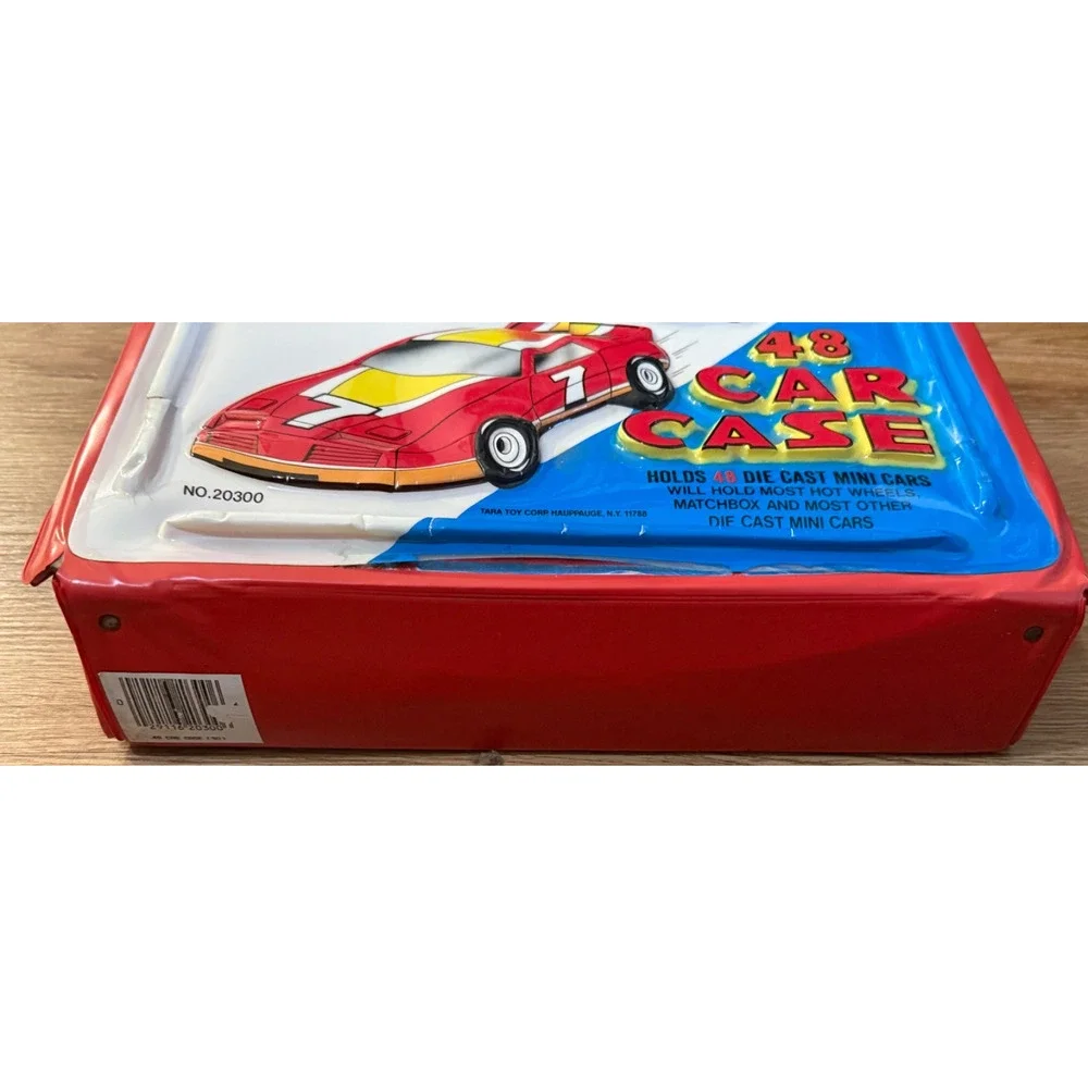 🚗 48 Car Case w/ Diecast Cars Hot Wheels Matchbox Zylmex Yatming Lot Vintage
